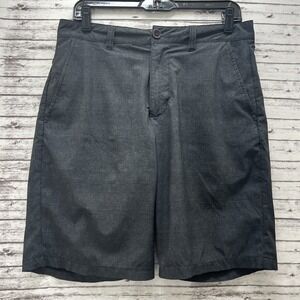 RVCA Performance Stretch Hybrid Dark Gray Zip Up Shorts Men's Size 30X10" Inseam